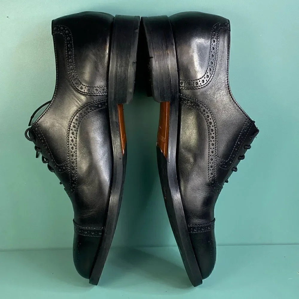 Daniel Cremieux Black Leather Oxford men dress shoes size 8.5